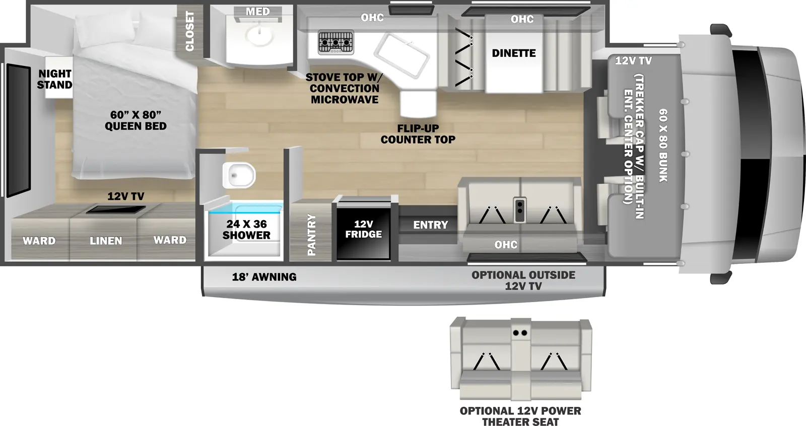 Sunseeker Classic 3050S Floorplan